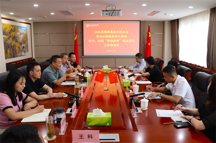 鄧華主持召開(kāi)集團(tuán)公司青白江保稅區(qū)加工項(xiàng)目資中 、萬(wàn)源“兩端兩網(wǎng)”試點(diǎn)建設(shè)項(xiàng)目工作推進(jìn)會(huì)